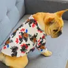 Hundekleidung Haustier Kleidung Sommerhemd süßes Obstmuster Kleid T-Shirt Puppy Print Weste Outfit kleines Medium