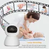 Monitors 5 -calowy ekran IPS 720P bezprzewodowy PTZ intercom Monitor Baby Monitor Plan karmienia Kamera Niania Zabrania Photovideo