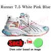 Classic Tracks Runner 7 7.5 Designer Dress Shoes Women Men Black White Graffiti Platform Tripler Luxury Tennis Pink Foam Runners Trainers Big Size 46 Dhgate Sneakers