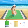 200210cm Pocket Sand Free Beach Mat Outdoor Travel Camping Towel Home Decor Rugs Portable Foldable Picnic Blanket 240422