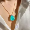 Ожерелья романтические параиба турмалиновые изумруд