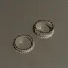Pierścienie klastra 925 Sterling Srebrny geometryczny pionowy sprzęt w paski w kształcie pary dla pary koreańskiej mody spersonalizowana biżuteria projektowa