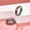 Wedding Rings 6mm Hawaiian Koa Wood And Abalone Shell Tungsten Carbide For Women MenWedding Lois22305r