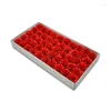 Dekoratif Çiçekler 50 PCS 4cm Mini Karanfil Ana Öğretmen Günü Şükran Günü Hediye Buket Ambalaj Yapay Sabun Gül