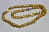 Necklaces Yellow Freshwater pearl necklace Baroque 56mm 18INCH 45cm