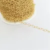 Halsketten echte 14K Goldgefüllte Kabelkette 2,2 mm/2,6 mm/3,7 mm Ketten Halskette Gold Schmuck Minimalist Goldgefüllte Kette DIY Juwely