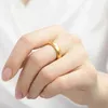 Cluster Rings Smooth Face Fashion Japan Korean Pure Copy Real 18k Yellow Gold 999 24k Ring For Male And Female Lovers Never Fade Jewelry