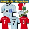 2024 EURO CUP PUPUUUSA Portugal Soccer Jerseys Ronaldo Joao Felix Pepe Bermardo B.Fernandes Camisa de Futebol 24 25 J.Moutinho Futebol Camisa Men Kit Kit Al Nassr FC