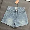 Luxury Femmes Blue Jeans Shorts Designer Sexy Summer Summer Short Pantal