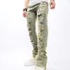 Fashion Vintage Holes Men Hip Hop Slim Jeans Pantal