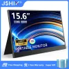 Kontrola JSHIX 14 15,6 cala przenośna monitor 1080p Full HD IPS Drugi monitor dla gier laptopa PS4 Wyświetlacz Xbox z inteligentną okładką