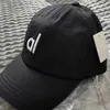 Brand AL Baseball cap embroidered hardtop hat for men and women with duck tongue Trendy casual sunscreen al yoga hat