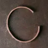 Fios pura cobre de cobre artesanal pulseira de meta