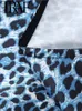 Faldas ultra delgadas satén vintage leopardo estampado mujer midi 2024 cremallera de verano cintura alta femenina larga y2k