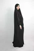 Roupas étnicas por atacado hijab respirável desgaste litúrgico lslamic manto turco feminino dubai aparelho padrão muçulmano abaya d240419