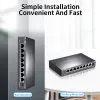 Switches TPlink 8 Port Gigabit Ethernet Switch 1000Mbps Network Switcher RJ45 Plug and Play Networking Hub Internet Splitter TLSG1008D