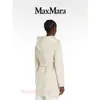 Brand Coat Women Coat Designer Coat MaxMaras 2024 Spring/Summer New Product Womens Wool Cashmere Hooded Coat