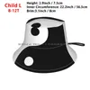 Bérets yin yang masque minimal masque chapeau de seau capot de soleil porter la mode pêcheur extérieur pliable noir et blanc