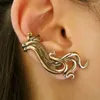 Boucles d'oreilles Backs Fashion Vintage Rock Style Octopus Cuff pour femmes Clip de boucle d'animal Bouteille d'oreille Eaute de bijoux à la mode