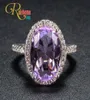 Anillos de conglomerados Rainbamabom Luxury 925 Solid Sterling Silver Amethyst Gemstone Birthedstone de compromiso de boda Anillo de compromiso Fino 2563142