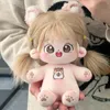 20cm Kawaii Plush Cotton Doll Idol ídolo recheado Super Star Dolls Nenhum atributo Fat Body Crying pode trocar de roupa Presente 240420