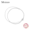 STRANDS MODIAN Authentic 925 Bracelet en argent sterling pour femmes Gift Fashion Geometric Line Chain Bracelet Fine Jewelry Accessoires