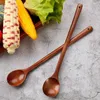 Scoops de café 6 pcs à mélange en bois cuillère à manche à poignées à poignée longue pour la cuisine de la cuisine