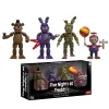 Poupées 4pcs cool gibier cinq nuits anime figure dessin animé jouet pvc action figurine fnaf fazbear ours modèle poupées pour enfants cadeaux toys