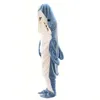 Filtar Cartoon Shark Slee Bag Pyjamas Office Tupplur