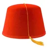 Berets Fancy Fez hoed Turkse opvallende Marokkaans themakostuumaccessoire drop
