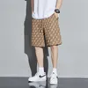 Men's Shorts designer FF shorts for men's summer trend versatile jacquard loose and breathable straight leg five point beach pants KFOO