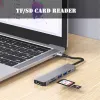 Hubs 6 в 1 USB Hub C Typec Hub USB C to USB 3.0 HDMicabatible Dock для MacBook Pro для Nintendo Switch USBC Type C 3.0 Splitter