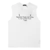 Designer T-Shirts Mens Luxury Shirts Womens Round Neck Sleeveless Casual Designers Letter Print T Shirt Polos Hip Hop Summer Clothes Tees Unisex tshirt