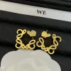 Orecchini di designer di qualità Orecchini da donna Orecchi per lettere Oreni Fashion Gioie d'oro geometrica Lumo Dangano Orenatura Donna Silver Jewlery Earring