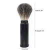 Shavers Men's Mustasch Shaver Badger Hair Borstes Aluminium Tube Holder For Travel Present Set och Barber Beard Tool