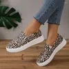 Casual schoenen Leopard Print dames canvas loafers wandelen herfst winter lichtgewicht comfortabele platte buitensport vrije tijd sneakers