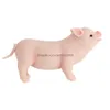 Te husdjur IVITA 100% Sile Reborn Piglet Dolls Soft Realistic Art Mini Toys For Children Christmas Doll Gift Drop Delivery Home DHG2S