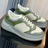 21ss Latest Mens And Womens Casual Small White Shoes Couple Last Version Top Layer Cow Leather Fabric Silk Cow Leather Lining Original TPU Sole Sneakers Size 35-45