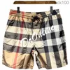 High -end Buurberlyes -kostuums voor dames mannen Multi Color Classic Plaid Drawing Shorts Khaki Senior merk Casual zomerontwerper Shorts