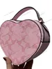 Womens mens black white sacoche heart bag strap Leather coin purses Luxury handbag pink Designer Shoulder bag top handle strawberry CrossBody Clutch denim tote Bags