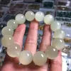 Strands Natural Cat Eye Ice Jade Bracelet Men Women Healing Gemstone Jewelry Real Afghanistan Jades Bead Elastic Beaded Amulet Bracelets