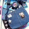 Richme Idol Card Femmes Ita Bags Fi New Denim Subculture Diy Crossbody Sacs HARAJUKU CORÉAN STYLE BOLSO MUJER Z11L #