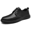 Casual Shoes High Quality Men Genuine Leather Versatile Men's Fashion Brand Man Oxford Lace Up Formal Dress Footwear