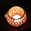 Ljus marockansk mosaik glas votivljusljushållare te ljus kandelabra ljusstake heminredning bordsskiva mittpunkt