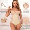 Waist Trainer Shapewear for Women Tummy Control Dress Backless Bodysuit Tops Body Shaper with Built-in Bra Slimming Underwear 240416