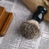 Blades New Shaving Set Manual Shaving Brush with Wood Handle and Stainless Steel Shaving Bowl and Razor Holder for Badger Brush Man