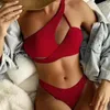 Damen Badebekleidung 2pcs/Set Women Bikini attraktive weiche Stoff Rückenless Schwimmbad Kleidung Set Sexy Badeanzug