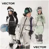 Skiing Suits Vector Ski Jacket Men S And Women Single Board Double Loose Warm Windproof Waterproof Professional 230920 Drop Delivery Dhmfr