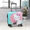 Tale de voyage à bagages Super Light The PC Cartoon Fashion 18 pouces tailles roulling bagages Spinner Brand Travel Suitcase Fashion Travel