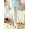 Женские носки 140d чистые белые шелковые чулки женское балетное платье танце